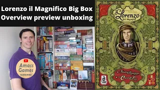 Lorenzo il Magnifico Big Box board game preview overview unboxing teaser *AmassGames * Klemens Franz