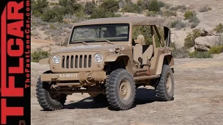 We drive the crazy cool retro Jeep Wrangler JK2A Staff Car Concept