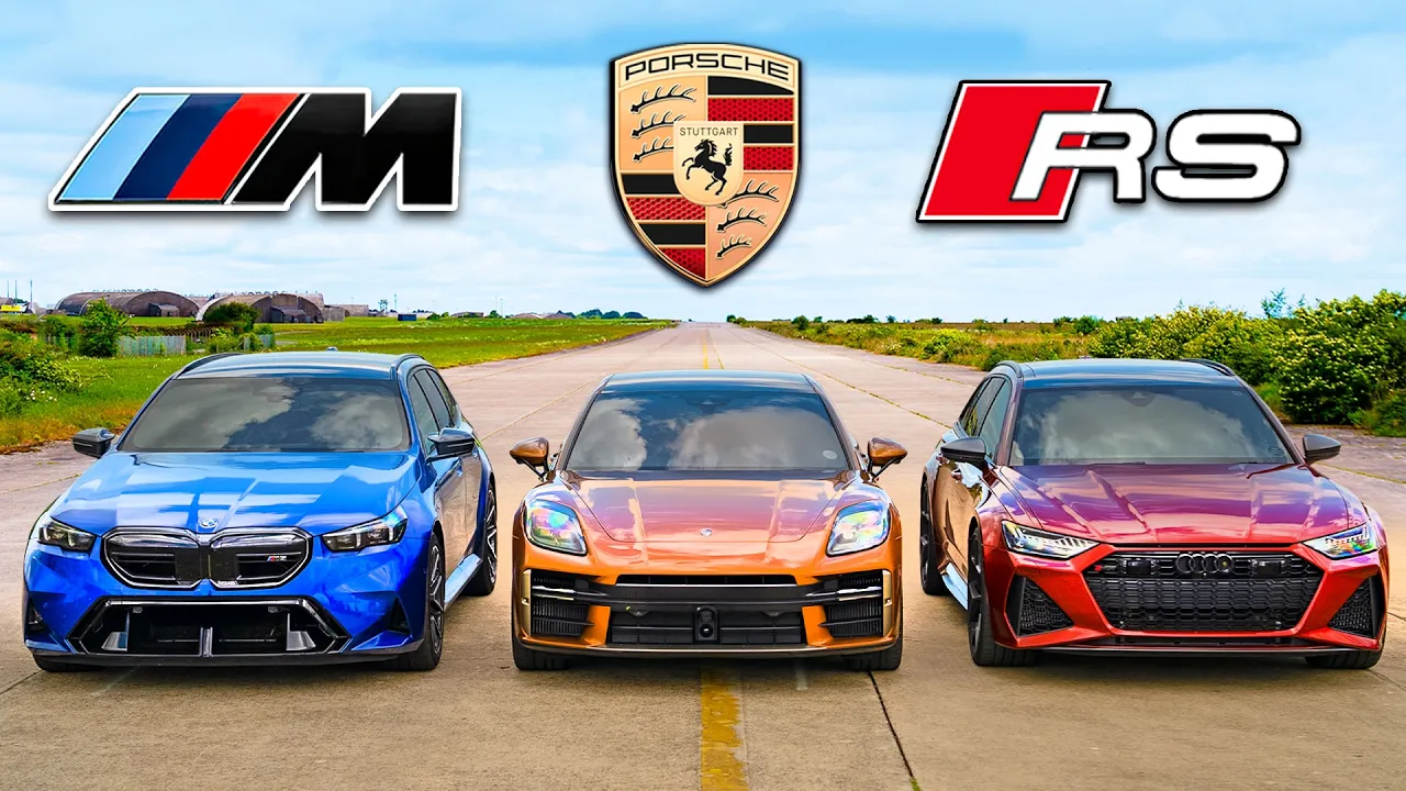 BMW M5 Touring v Panamera Turbo v RS6 Perf: DRAG RACE