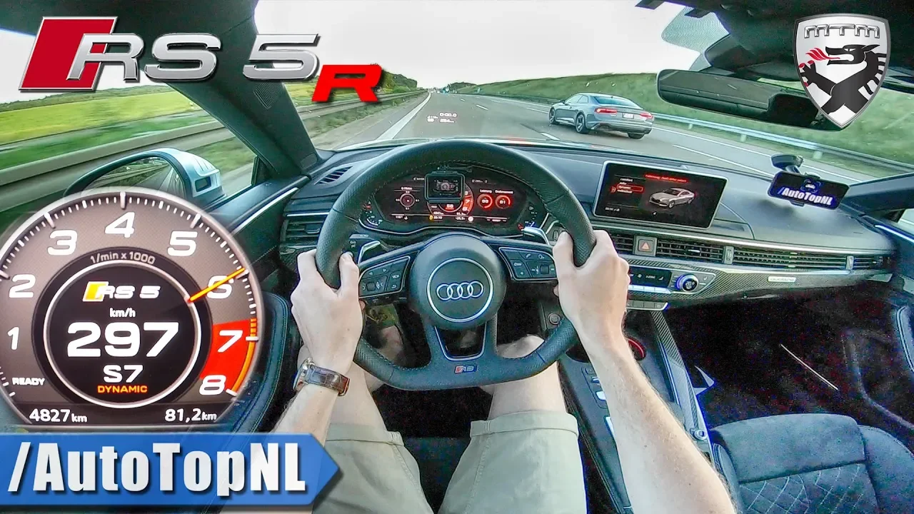 575HP AUDI RS5-R MTM 297km/h AUTOBAHN POV by AutoTopNL