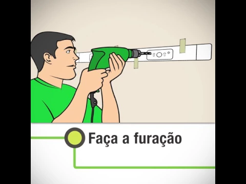 Prateleira com Suporte 120x25cm Madeira Branca Classic Spaceo