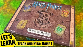 Let's Learn How to Play HARRY POTTER HOGWARTS BATTLE with a Learning Playthrough of Game 1