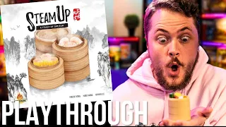 A Feast of Dim Sum! Steam Up Board Game Playthrough!