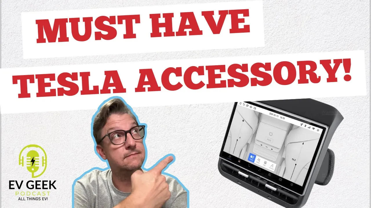 Tesla Rear Screen: This Accessory is a GAME CHANGER | The EV Geek