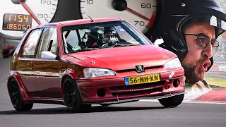 Peugeot 106 vs Lamborghini Revuelto and Lost AMG! // Nürburgring
