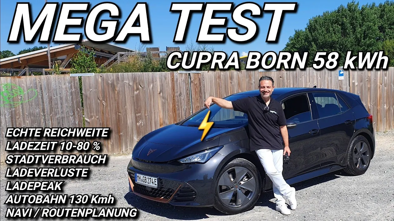 CUPRA BORN 58 kWh Mega Test!  Echte Reichweite Verbrauch und  mehr. #cupraborn #elektroauto