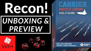 Recon! Carrier Battlegroup Solitaire | Deluxe Edition | Cold War | WW3 | Unboxing