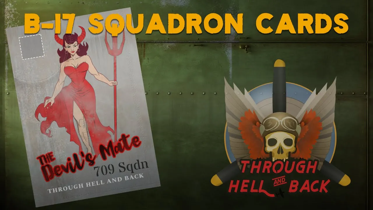 The B-17 Expansion Squadron rules forThrough Hell and Back ww2 bomber game.