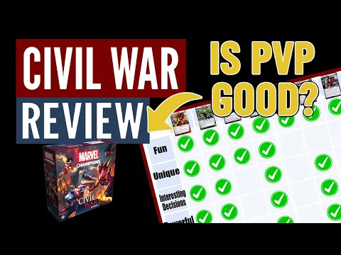 CIVIL WAR REVIEW for MARVEL CHAMPIONS & My Thoughts on PVP