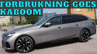 BMW i5 Touring eDrive40 - Räckviddstest på motorväg | Elbilsmagasinet