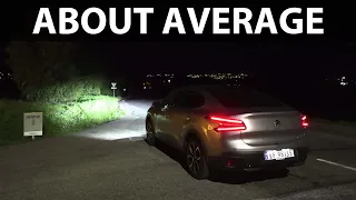 Citroen e-C4X headlights test