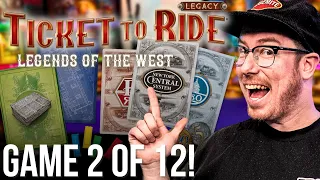 Expanding Our Networks! - Ticket To Ride Legacy Game 2!