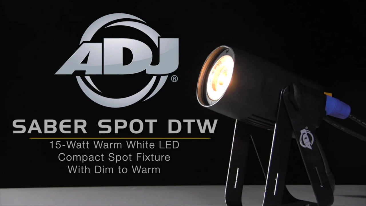 Product video thumbnail for ADJ American DJ Saber Spot DTW Compact 15-Watt LED Spot Light