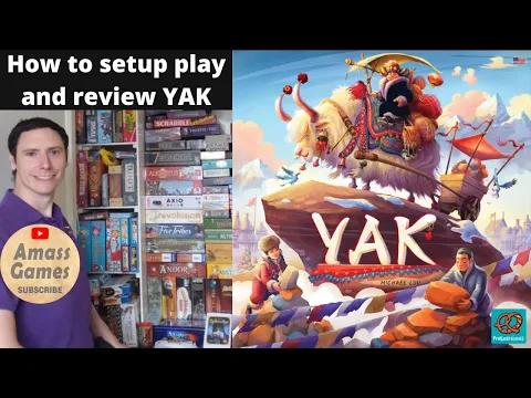 Yak board game - how to setup play and review. Tabletop Gaming Live 2022 Manchester * AmassGames *