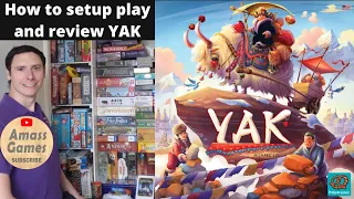 Yak board game - how to setup play and review. Tabletop Gaming Live 2022 Manchester * AmassGames *