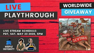 LIVE - Raiders of Scythia Board Game - Playthrough + Giveaway + Shem Philips in the Chat Room!