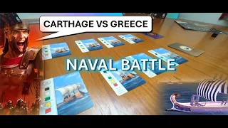 Rome Total War: The Board Game - Naval Battle - Greek Biremes vs Carthaginian Triremes