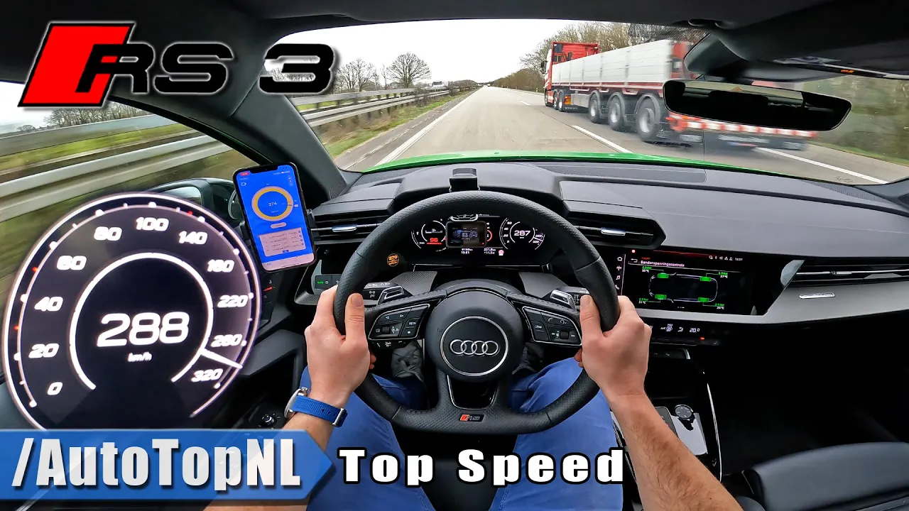 2022 Audi RS3 Sportback 8Y | TOP SPEED 288KMH on Autobahn by AutoTopNL