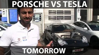 Race between Porsche 911 and Model 3 tomorrow