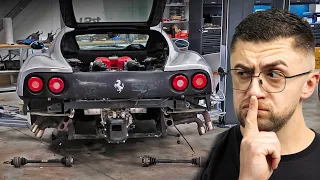 We Stripped Jimmy Broadbent's Ferrari! (+ Workshop Tour)