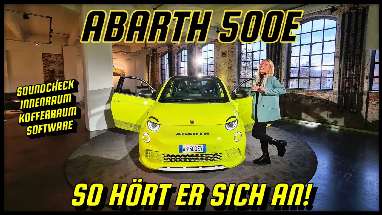 Abarth 500e Test SOUNDCHECK!  Navi - Software - Verarbeitung im Check #abarth #elektroauto #fiat