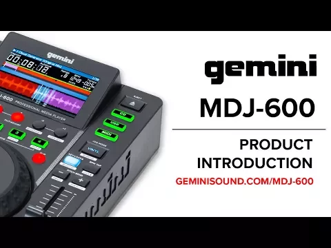 Product video thumbnail for Gemini MDJ-600 Tabletop DJ Media Player