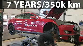 Bilexperten Bosch inspecting 2013 Model S P85 (Millennium Falcon)