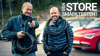 Den store småbiltesten – episode 2: rekkevidde og lading – hvilken ryker?