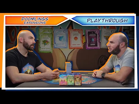 Doomlings + Expansions | PLAYTHROUGH | 2 Player | Quick Catastrophes