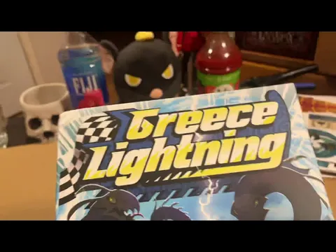 Unboxing Greece Lightning! Push Your Luck Race Game w/ some Take That!