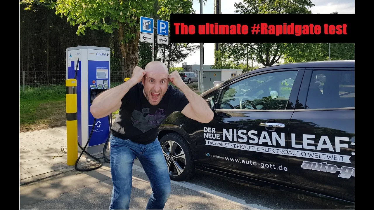 Nissan Leaf 2018 #Rapidgate #Munich - Rapidcharging test