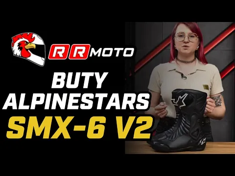 Buty sportowe ALPINESTARS SMX-6 V2 BLACK/RED czarny czerwony