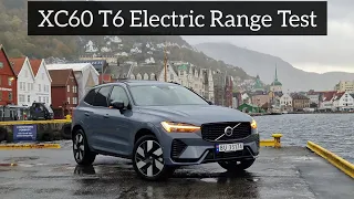 MY23 XC60 Recharge T6 AWD Electric Range Test