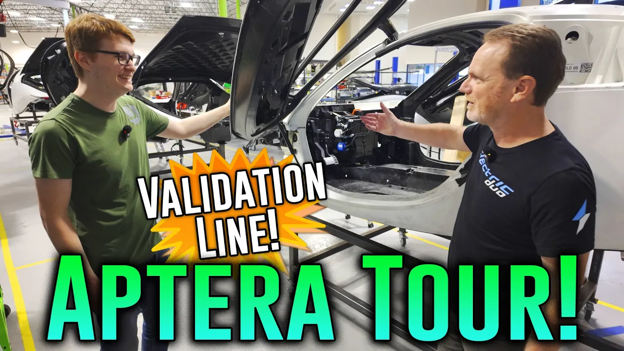 Aptera Solar EV Factory Tour! Validation Line Details & CEO Interview!