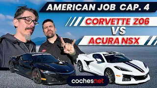 Prueba CORVETTE Z06 vs Acura NSX (Honda) Circuito Las Vegas Motor Speedway | AMERICAN JOB CAP. 4