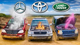 Who makes the STRONGEST engines? Merc v Toyota v Land Rover