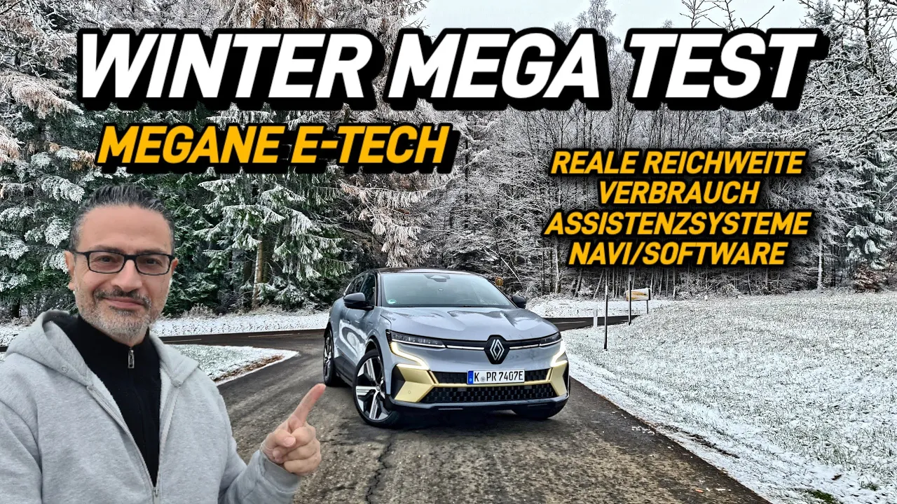 Renault Megane E-Tech Mega Test. Reale Winterreichweite Ladezeit Verbrauch. #elektroauto