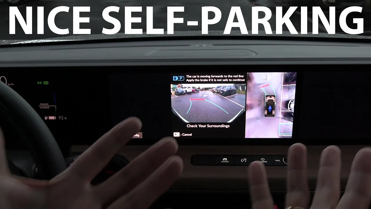 Honda e automatic parking features