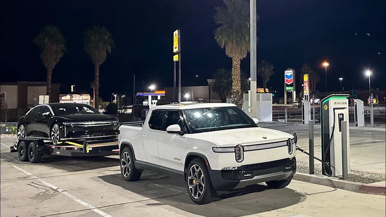 Towing Lucid Air To California With Rivian R1T - Part 2