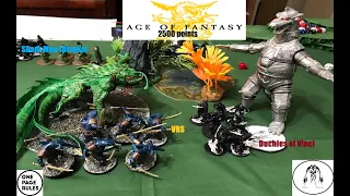 OnePageRules 2500pts Age of Fantasy   Duchies of Vinci vs Sharkmen