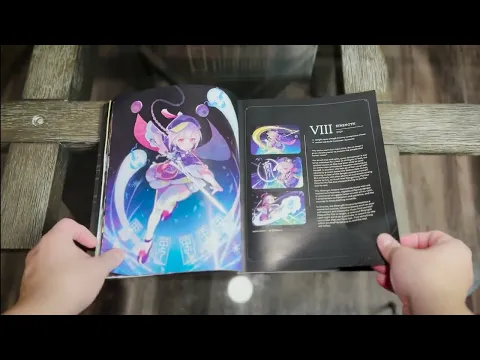 Genshin Tarot Artbook Flipthrough