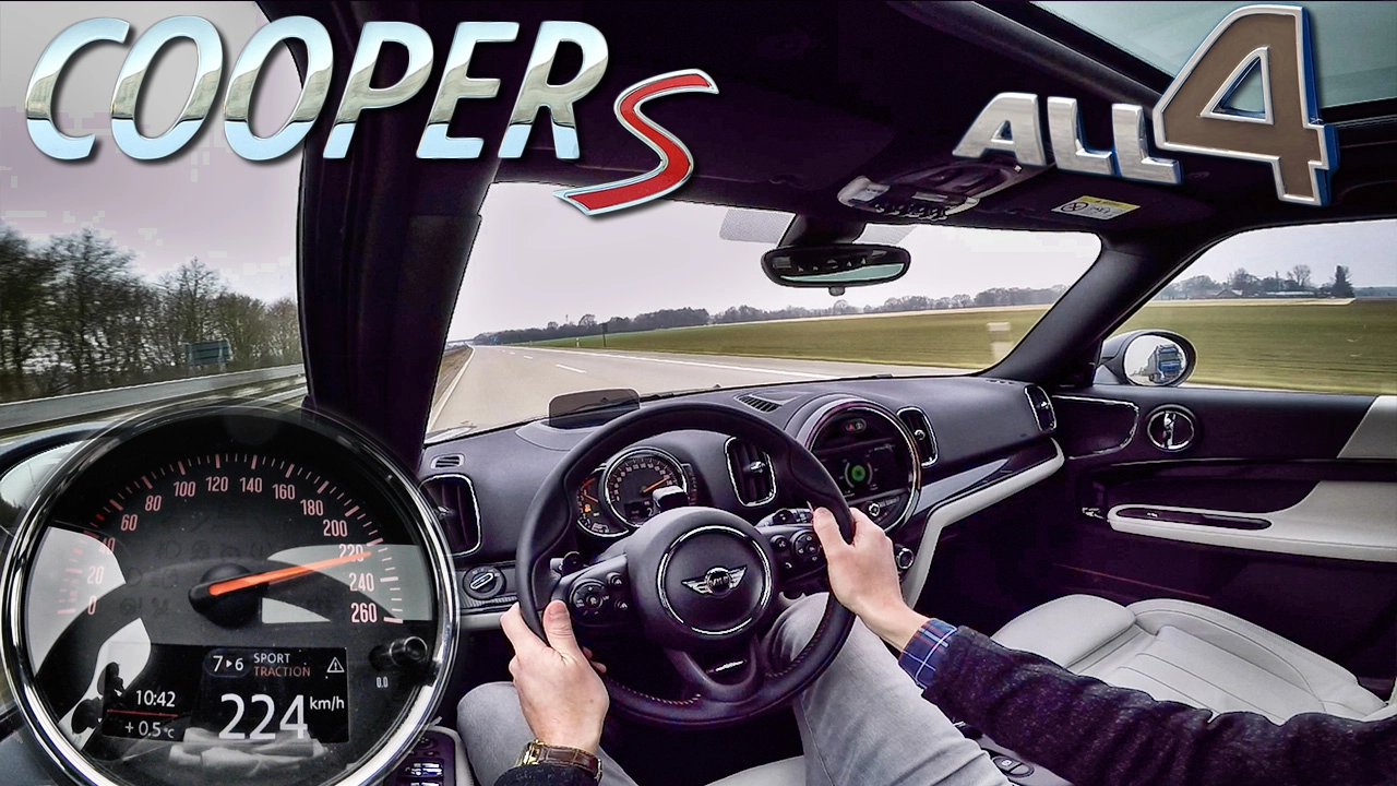 Mini Countryman 2017 Cooper S ALL4 TOP SPEED & ACCELERATION Autobahn Drive by AutoTopNL