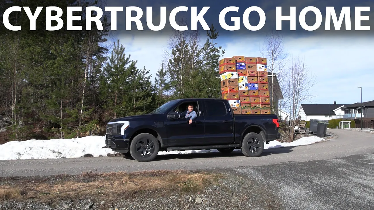 Ford F-150 Lightning banana box test