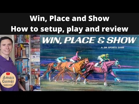 Win, Place and Show old board game - how to setup play and review 3M 1966 * AmassGames* vintage bet