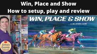 Win, Place and Show old board game - how to setup play and review 3M 1966 * AmassGames* vintage bet
