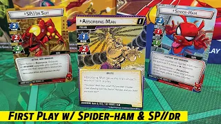 First Play with SPIDER-HAM & SP//DR going against Absorbing Man