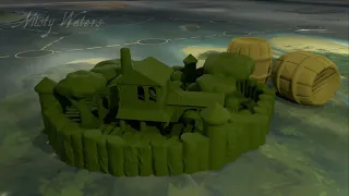 Misty Waters - 3D tokens - land tokens