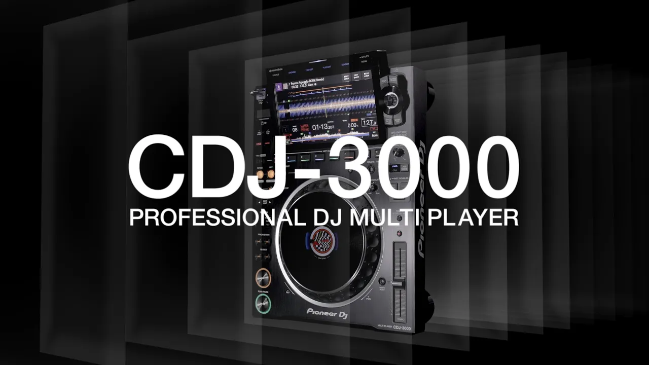 Product video thumbnail for Pioneer DJ CDJ-3000 Professional DJ Multiplayer with 9-Inch Touch Screen