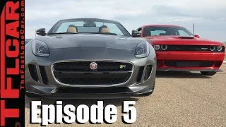 Hellcat VS. Jaguar F-Type R: Cat vs Cat Drag Race - Ep. 5
