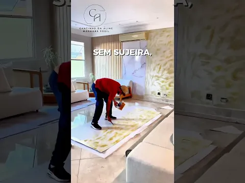 Revestimento Marmorizado Brilhante Le Jolie 120x240cm Mármore Fácil by Cantinho da Aline